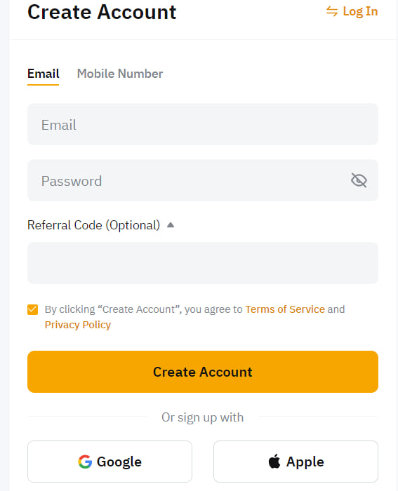 How to Buy Bitcoin in Nigeria: Complete Guide for Beginners (2026) 2 Bybit sign up page
